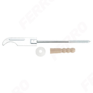 Consola filetata cu diblu pentru radiatoare aluminiu, zincata