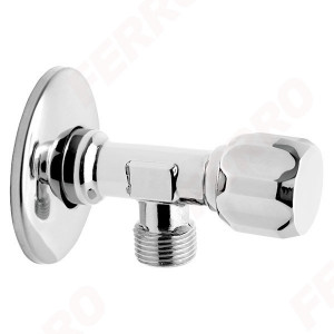 Robinet coltar cu ventil 1/2"x3/8", crom