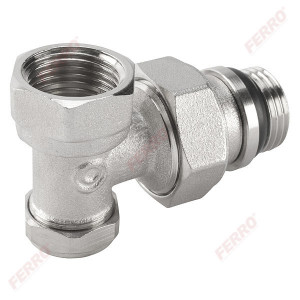 Robinet radiator retur coltar 1/2 cu garnitura O-ring