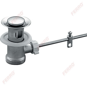 Ventil automat din alama 1 1/4" pentru lavoar, crom