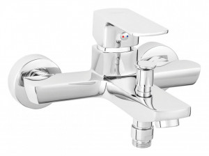 Baterie perete cada/dus Alba VerdeLine, crom fara accesorii - BLB1VL