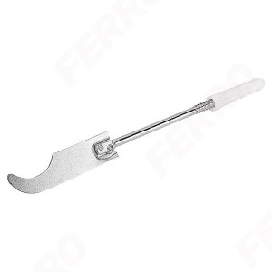 Consola lunga filetata cu diblu pentru radiatoare aluminiu, zincata