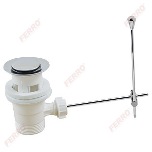 Ventil automat din plastic 1 1/4" pentru lavoar, crom