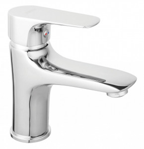 Baterie stativa lavoar TIGA VERDELINE, cartus ceramic, Crom, ventil metalic inclus