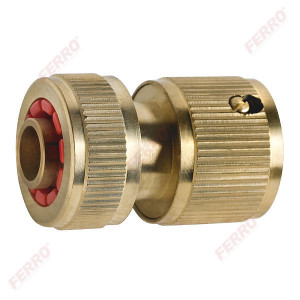 Conector din plastic cu stop pentru furtun de gradina 3/4"