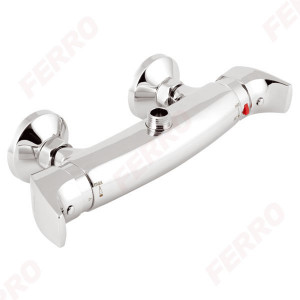 Baterie termostatata perete dus Metalia 57, crom fara accesorii - 57962/1,0