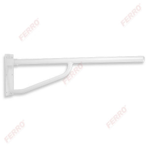 Maner rabatabil sustinere dublu, drept 800 mm Metalia Help, alb
