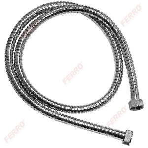 Furtun flexibil dus, metalic 200 cm, crom