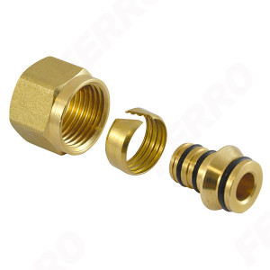 Racord compresiune eurocon 1/2" pentru teava PEXAL D.16x2 mm