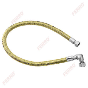 Racord flexibil metalic cu cot pentru gaz 1/2x1/2 FI-FI 150cm