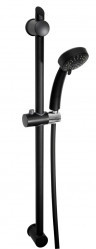 Set Bara Dus 3 Functii Cu Suport Culisant Twist, Negru