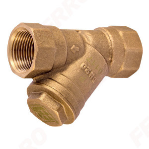 Filtru Y gaz pentru impuritati din alama 1/2" FI-FI