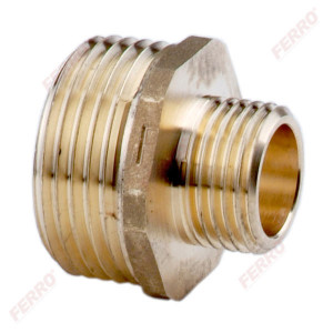 Niplu redus alama 1 1/2"x1 1/4"