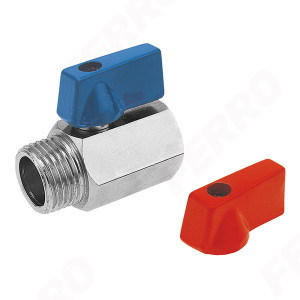 Robinet trecere Mini din alama PN10, 1/2" FI-FE cu sfera si fluture