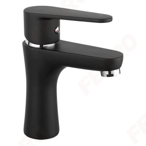 Baterie Ferro Square Stativa Lavoar, Negru Mat
