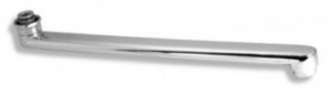 Pipa 350 mm pentru baterie perete lavoar/spalator, crom