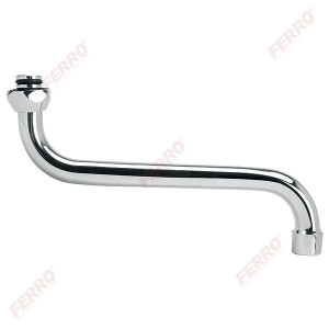 Pipa rotunda 1/2" tip "S" 115 mm pt. baterie perete lavoar/spalator, crom