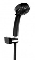 Set Para Dus Cu Furtun Si Agatatoare Anti Twist Negru