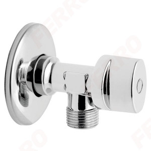 Robinet coltar cu sfera 1/2"x1/2", crom