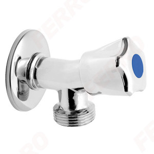 Robinet masina de spalat 1/2"x3/4" tip ciuperca cu ventil si supapa de sens,crom