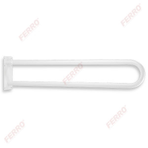 Maner rabatabil sustinere dublu, drept 572 mm Metalia Help, alb