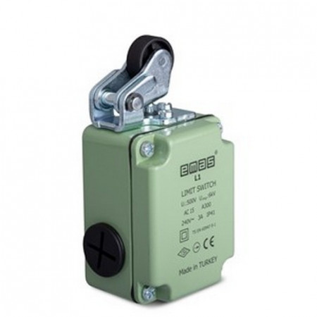 Pozicioni prekidač L1K13MIP111, sa rolerom, 1NO+1NC, metalno kućište, 3A 240V IP65 Emas