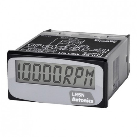 Puls-metar LR5N-B, disp. LCD-5 cifara,48x24mm,1 impul. ulaz,10000rpm,sa baterijom,3Vdc IP66 Autonics