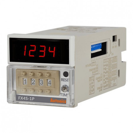 Brojač-Tajmer FX4S-1P4, dis.1 red-4 cifre,48x48mm,mehanički,1 relej,1 NPN,100-240Vac IP20 Autonics