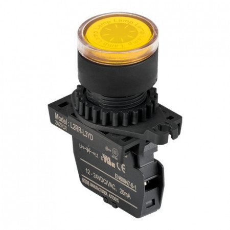 Signalna sijalica L2RR-L3YL žuta,110-220Vac IP52 Autonics