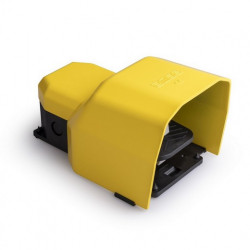 Prekidač nožni PDKS11BX10, 1NO+1NC, metalna zaštita, plastični prekidač, žuta, 3A, 240Vac IP65 Emas