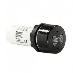 Zujalica MBZX024S, fi22mm, Ui=250Vac, 90dB, crna, 18mA, 0.5W, 24Vac/dc 50Hz IP50 Emas
