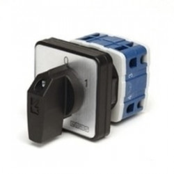 Grebenasti prekidač PSA020AK331S, 3x20A (0-1), 2 nivoa 60°, 6kA, 48x48mm IP54 Emas