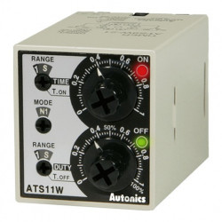 Tajmer ATS11W-41,disp.analogni,2 skale,2 vremena,11 pin,2 relejna,100-240Vac 50/60Hz Autonics