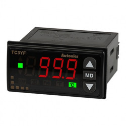 Termoregulator TC3YF-34R,disp.LED,1 red-3 cifre,72x36mm,NTC,relejni,100-240Vac IP65 Autonics