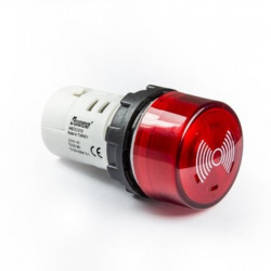Zujalica MBZS220S, sa LED sijalicom,fi22mm, 90dB, crvena, 250Vac 50Hz IP50 Emas