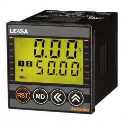 Tajmer LE4SA, disp.2 reda-4 cifre,48x48mm,7 mode,2 relejna(SPDT),8-pina,24-240Vac/Vdc IP65 Autonics