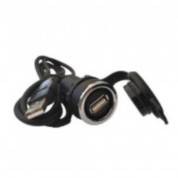 Utičnica USB, BUSB, ugradnja na fi22mm, sa kablom 1m, IP65 Emas