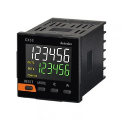 Brojač-Tajmer CX6S-2P2,dis.2 reda-6 cifara,48x48mm,2 relej,24Vac/24-48Vdc IP50 Autonics