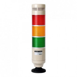 Signalni toranj PRGB-302-RYG, D56mm, 3 boje, zujalica 80dB, 8W, 24Vdc IP20 Autonics