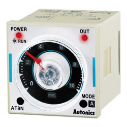 Tajmer AT8N, disp. analogni,skala,8 pin,6 mode,100-240Vac 50/60Hz,12-24 Vdc Autonics