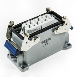 Industrijski konektor EBM606PD17, ženski, bočni ulaz kabla, 6 polni, 35A, 690V, 6 kV, IP65 Emas