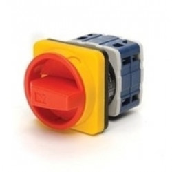 Grebenasti prekidač PSA032AK341E, 3x32A (0-1), 2 nivoa (ž/c) 90°, 6kA, 64x64mm IP54 Emas