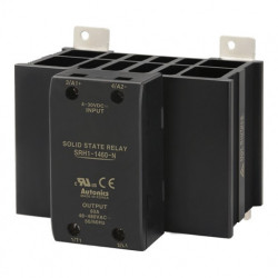 Solid State Relay SRH1-1460-N,integrisan hladnjak, 1-fazni,ulaz 4-30Vdc,izlaz 48-480Vac,60A Autonics