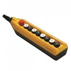 Tastatura za kranove PV9E30B4444, 8 tastera+1 sve stop(NC), dupla brzina, 4A 250Vac IP65 Emas