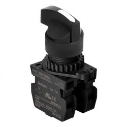 Prekidač tropoložajni S2SR-S8W2AM 1-0-2 90°,2NO,fi22mm, produžena ručica, 6A 250Vac, IP52 Autonics