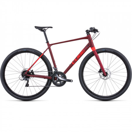 Bicicleta MTB Hardtail Trekking-Oras CUBE SL Road DarkRed Red