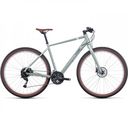 Bicicleta MTB Hardtail Trekking-Oras CUBE Hyde Green Grey