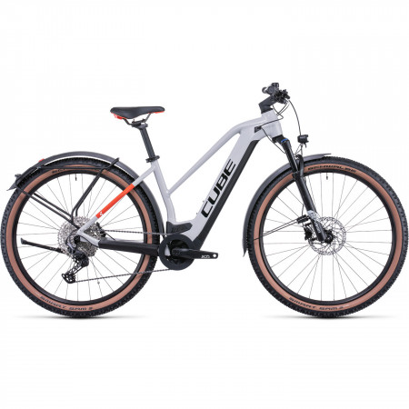 Bicicleta Electrica MTB Hardtail CUBE Reaction Hybrid Pro 625 Allroad Trapeze Grey Red