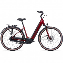 Bicicleta Electrica MTB Hardtail CUBE Supreme Hybrid Pro 500 Easy Entry Red Black