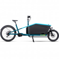 Bicicleta Electrica MTB Hardtail CUBE Cargo Sport Hybrid 500 Blue Lime